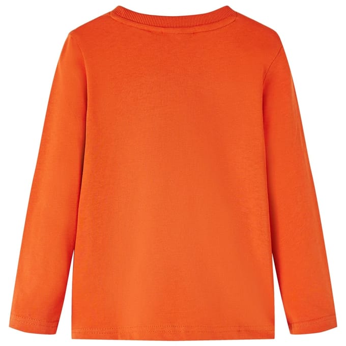 vidaXL - Kindershirt - met - lange - mouwen - 116 - oranje