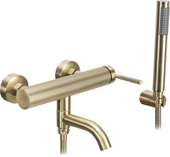 Rea Js-B34803Bg Argon - Badkraan - Geborsteld Goud - 6,5 X 24,5 X 12 Cm