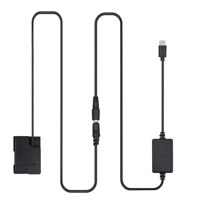 PD USB Type-C Kabel naar EP-5A Dummy Batterij DC Koppelaar EN-EL14 Vervanging voor Nikon D5600 D5500 zwart