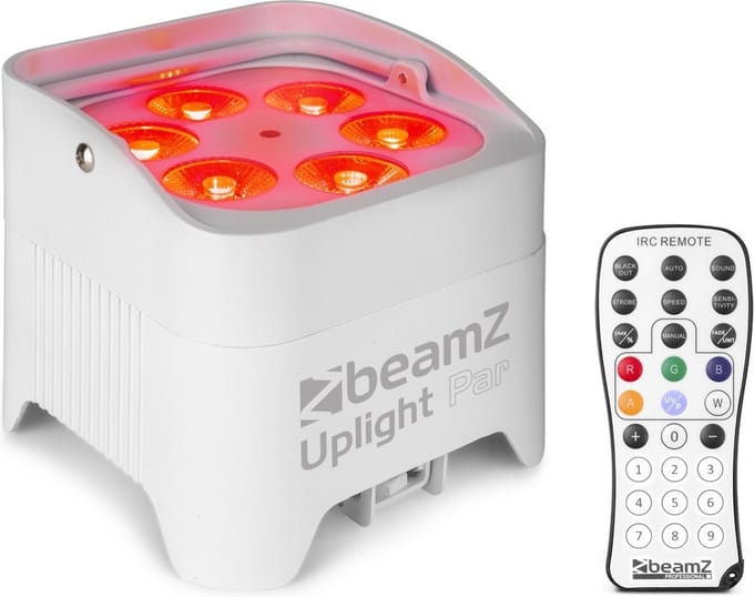 BeamZ BBP96SW Battery Uplight Par 6x12W WDMX