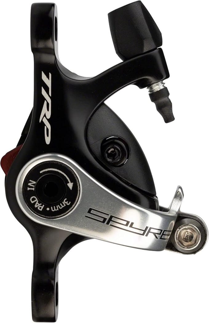 Mechanische schijfrem voor racefiets met drop-bar hendels
