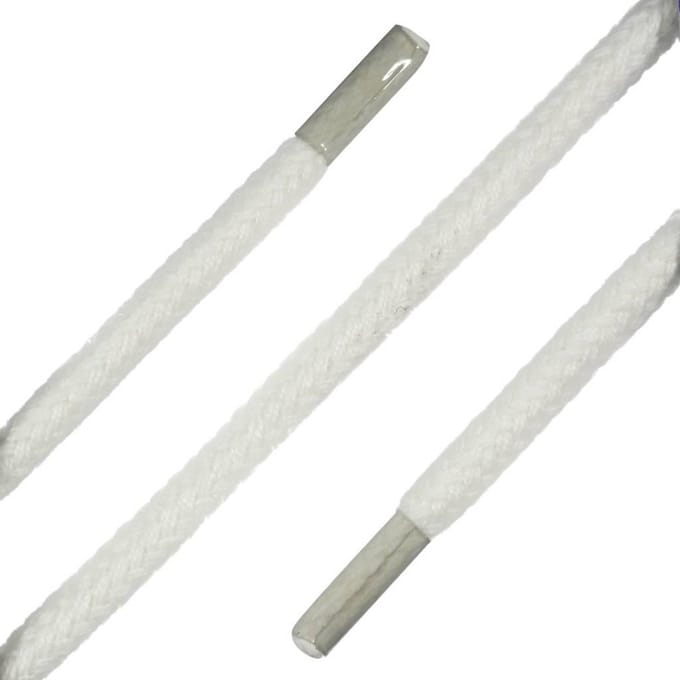 Dunne ronde veters wit (Barth)