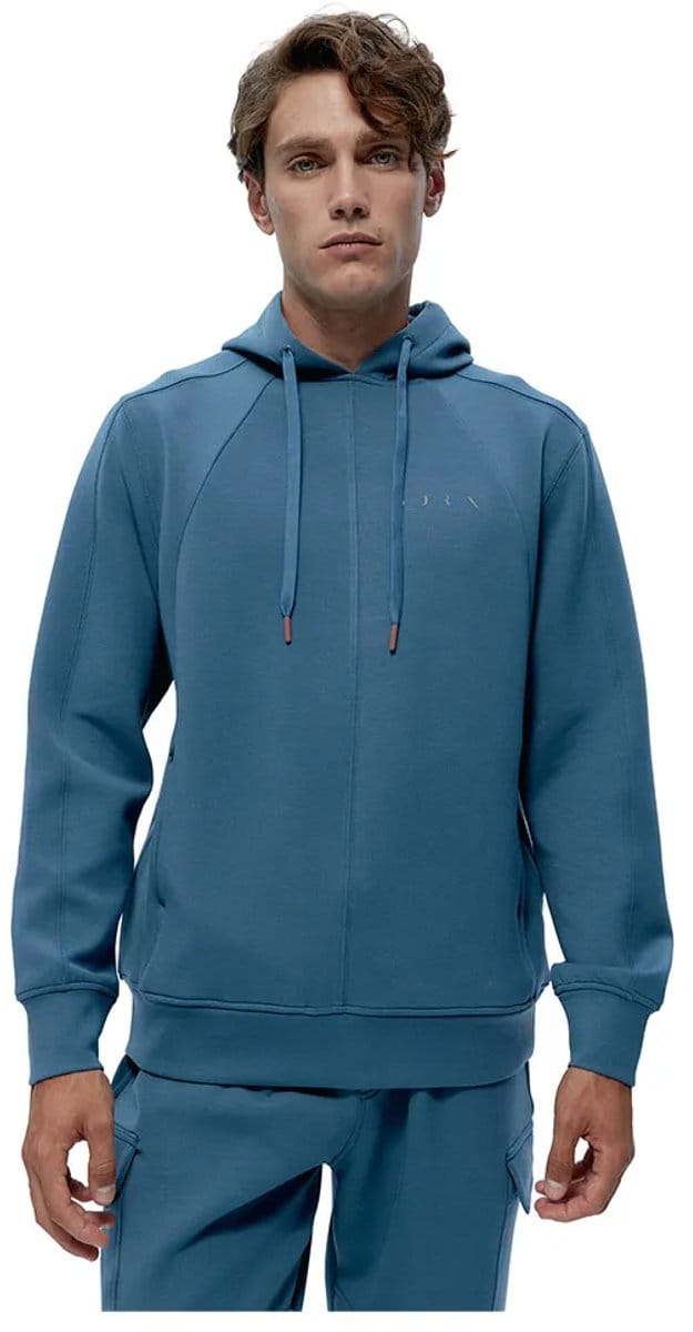 Born Living Yoga Grau Sweatshirt Met Rits Blauw M Man