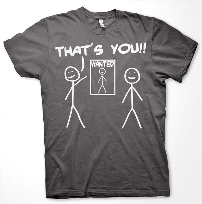 Hybris That's You Wanted T-shirt donkergrijs