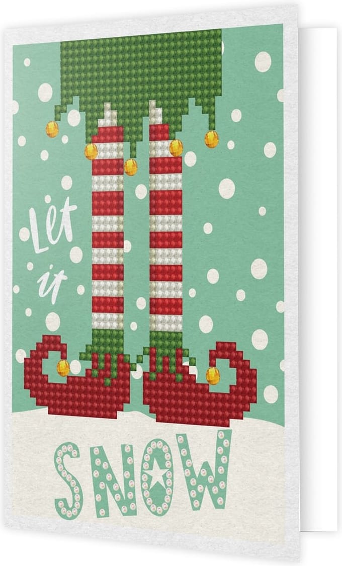DIAMOND DOTZ Let it snow - Diamond Painting - 842 Dotz - 18x13 cm