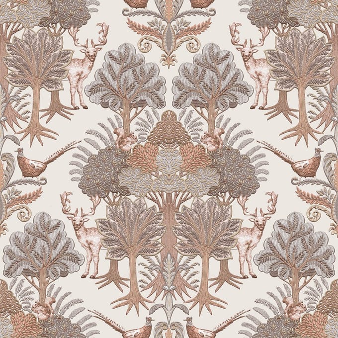 Dutch Wallcoverings - Tapestry Nordic Deer Forest Beige - TP422301