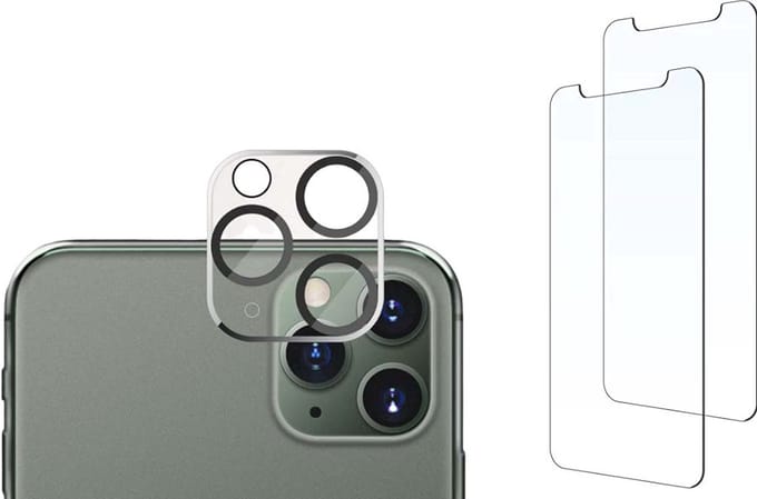 Arara iPhone 12 Pro Max Camera protector + Screen Protector 2 stuks - iPhone 12 Pro Max Screenprotector - iPhone 12 Pro Max Screen Protector Camera