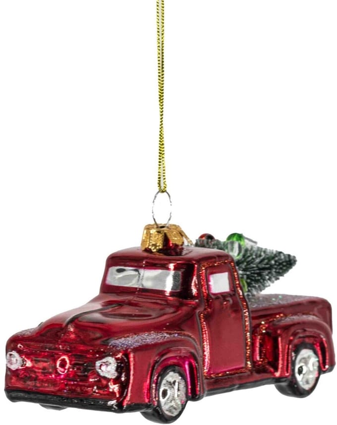 Kerstbal pickup met boom