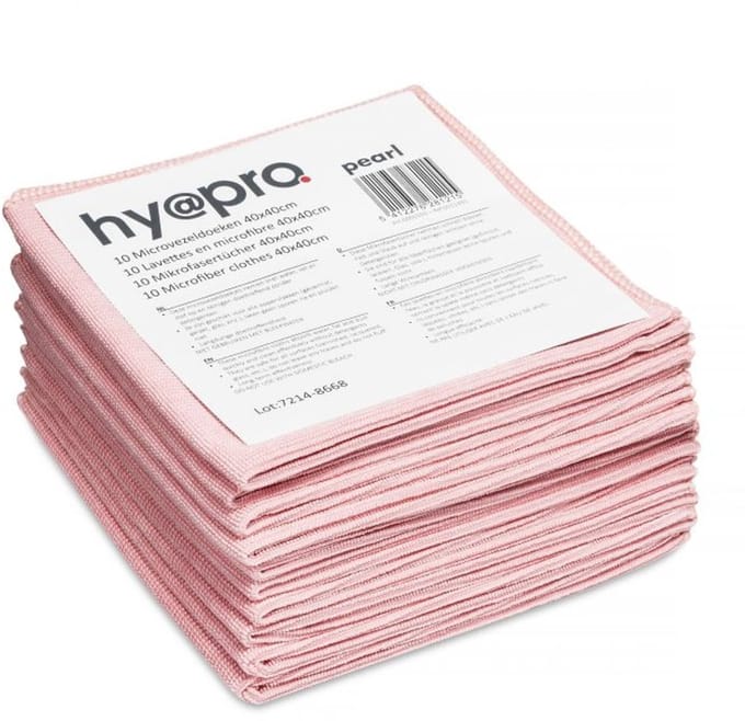 Microvezel doeken - 40x40 - roze 10 stuks