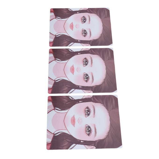 3 stuks Make-up Schilderen Oefenbord Herbruikbaar Schilderoefening Sjabloon Podium Make-up Tool voor Thuis white