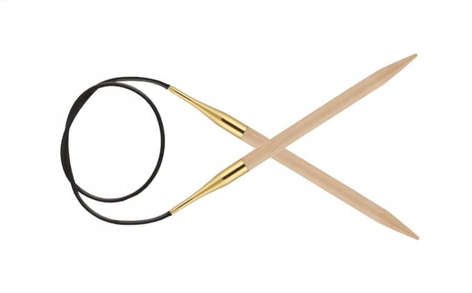 KnitPro Basix Beech Breinaalden met Kabel 9.0 mm; 60 cm