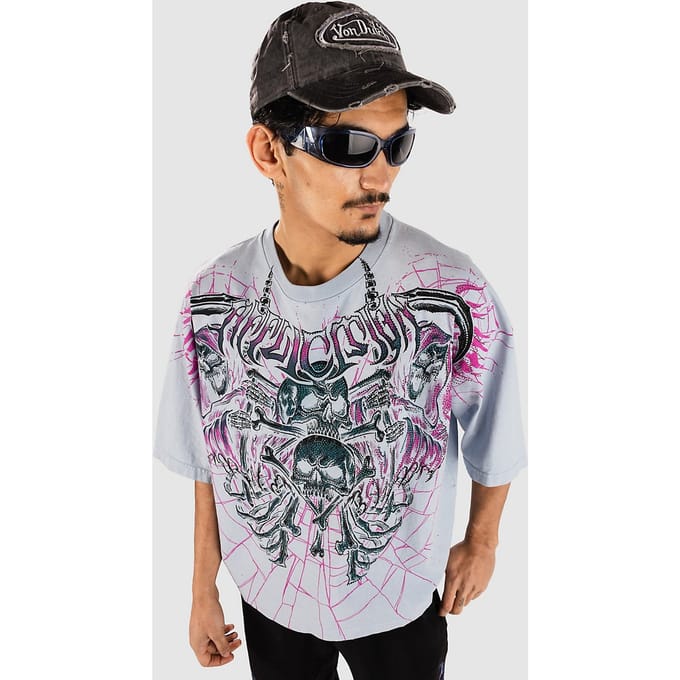 Affliction Darkness Falls T-Shirt blauw