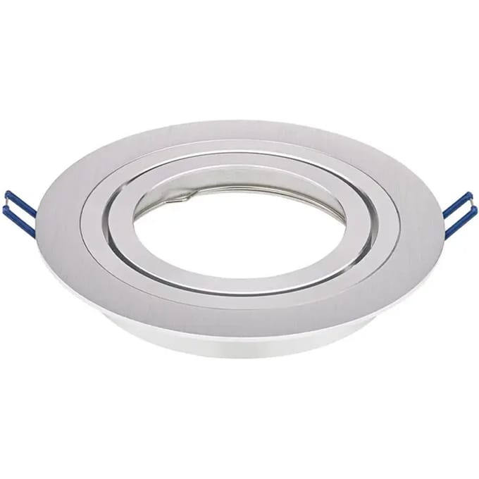 Inbouwarmatuur geborsteld aluminium Sigor