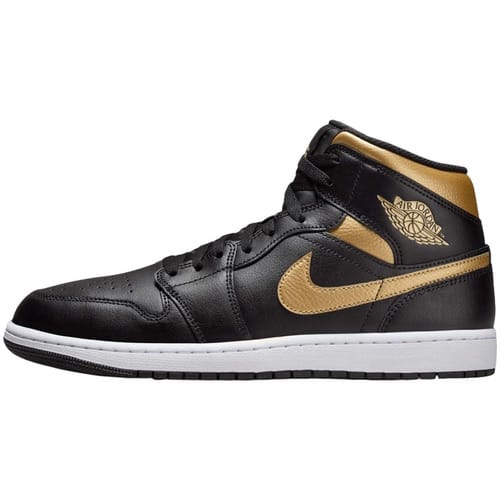 Jordan 1 Mid 'Black Metallic Gold' - Maat 44