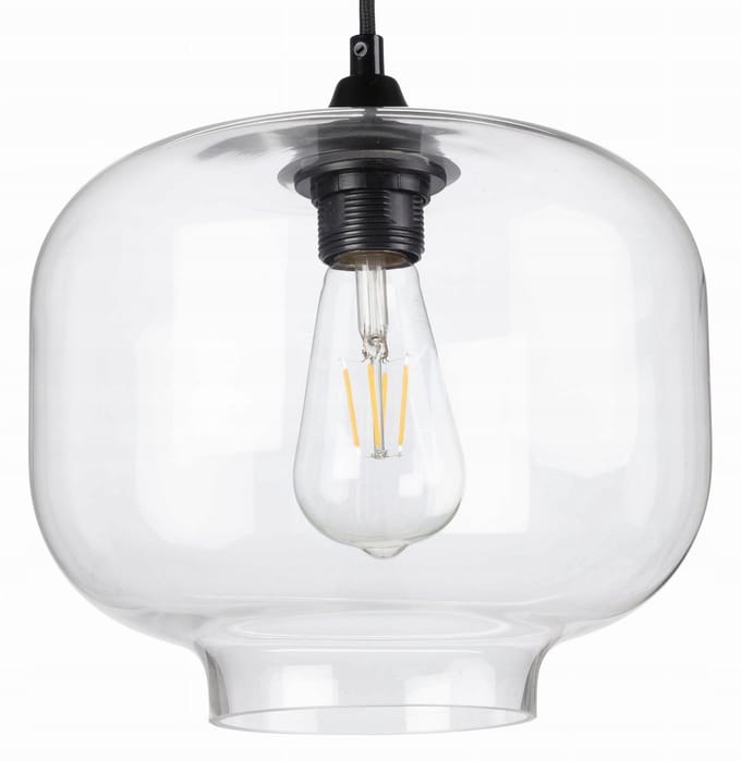 Cairo 2 Transparante Glazen Hanglamp - Modern Design