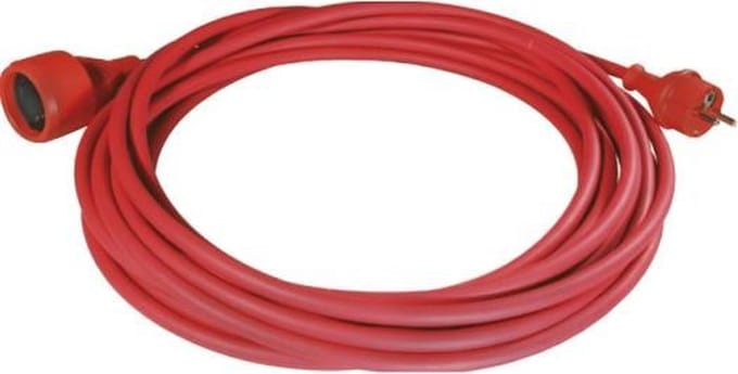 Verlengkabel H07RN-F 3x1,5 rood - 15 meter