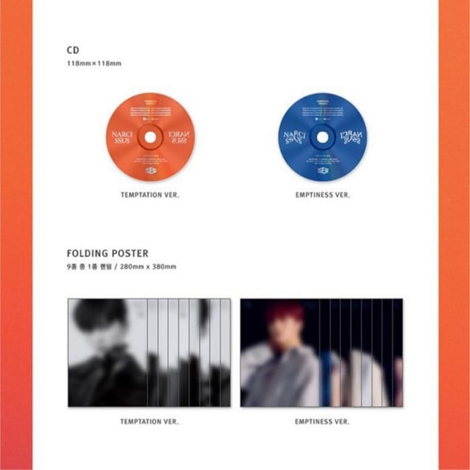 SF9 - NARCISSUS (WILLEKEURIG) / 6e mini-album RANDOM 1EA blue