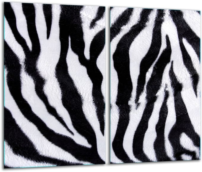 TMK ArtDeko - Snijplank - Glas - 30x52 cm - Zebra