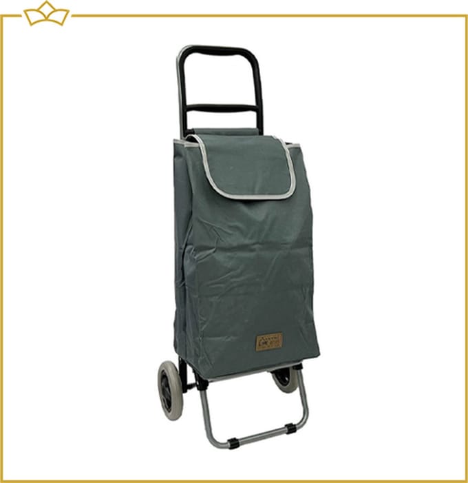 ATTREZZO® Boodschappentrolley - Grijs - Boodschappenwagen