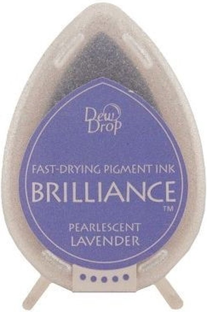 Inktkussen Brilliance Dew drops Pearlescent Lavender (1 st)