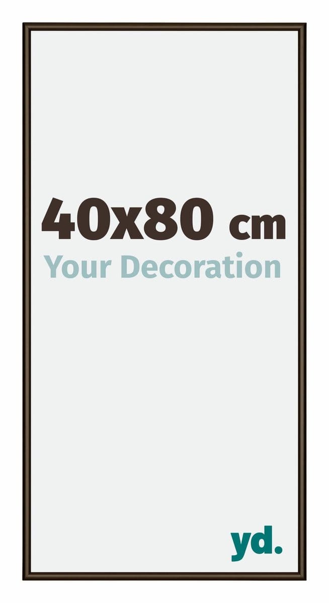 Your Decoration - Fotolijst 40x80 cm - Aluminium - Walnoot Structuur - New York