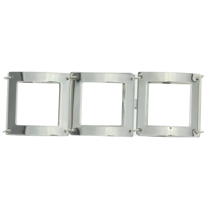 Behave - Frame bracelet - zilverkleur - modern minimal - 19,5 cm