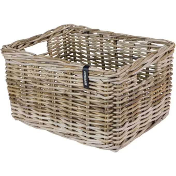 Fiets Basil mand Dax S rotan grijs