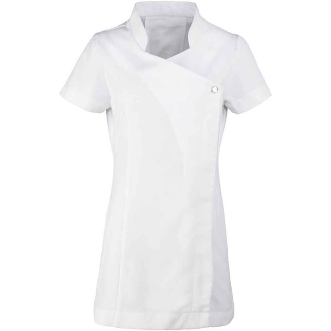 Premier Dames/damesbloesem tuniek met korte mouwen (Wit)