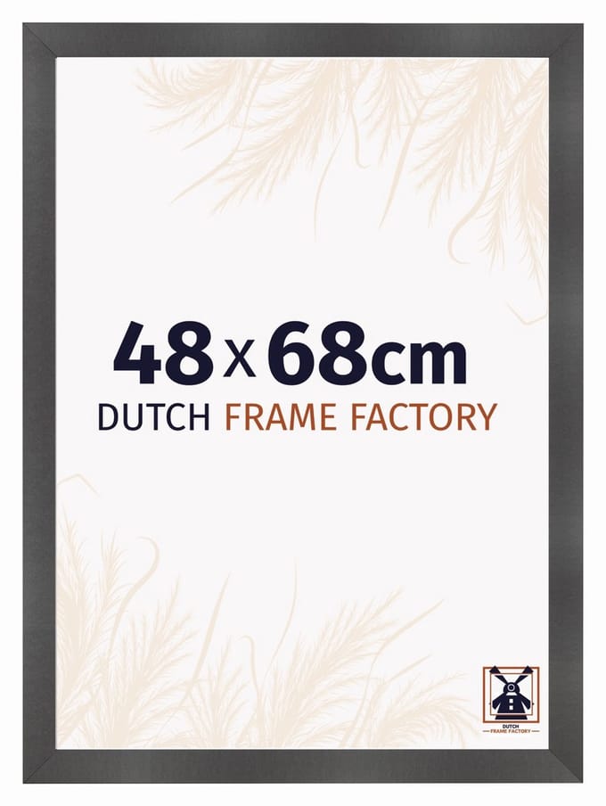 Fotolijst 48x68 cm - MDF - Zwart Mat - Praag