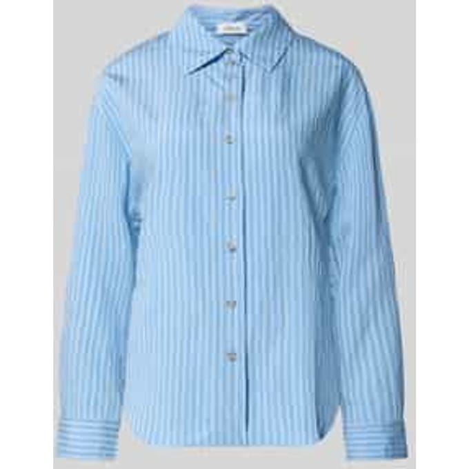 relaxed fit overhemdblouse van viscosemix