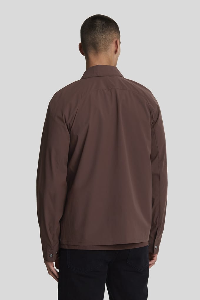 Lyle & Scott Pocketed Softshell Overshirt Rubber Red Taglia: L | Giacche leggere Outlet | Uomo | Rosso