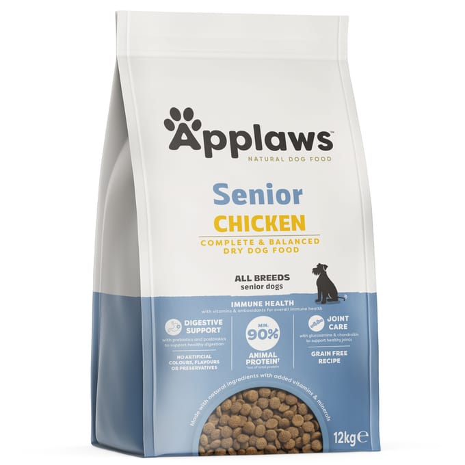 Dubbelpak: 2x12 kg Applaws All Breed Senior Kip Hondenvoer droog