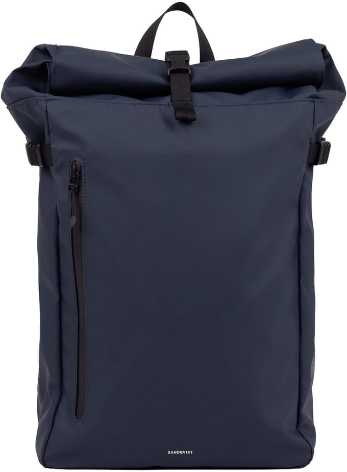 Sandqvist Stream Slim Rolltop M Navy Rugzak