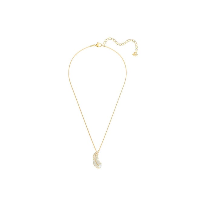 Swarovski Nice Elegante Veer Ketting Dames ketting Goud 5505740 Box (Random Color) white