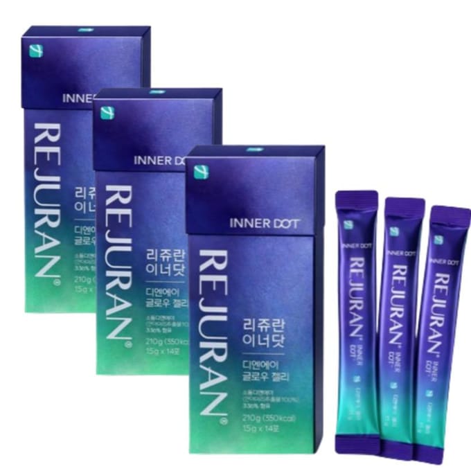 REJURAN Inner Dot Glow Jelly (15g * 14 pièces) 3Boîtes Beauté Coréenne blue