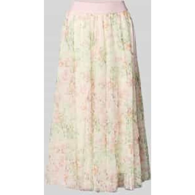 midirok met elastische band met logo