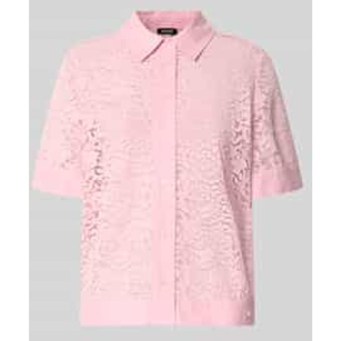 regular fit blouse van kant model 'Blandine'