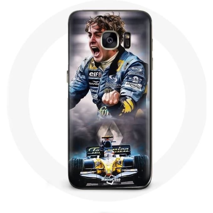 Coque pour Samsung Galaxy S7 Edge Formule 1 Fernando Alonso Pilote F1