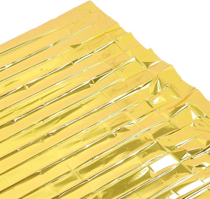 Nooddeken - Overlevingsdeken Thermodeken - Buitenactiviteiten - Waterdicht Winddicht - 130x210 cm - Goud