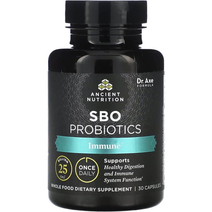 Ancient Nutrition, SBO Probiotica, Immuunbooster, 25 miljard CFU, 30 capsules