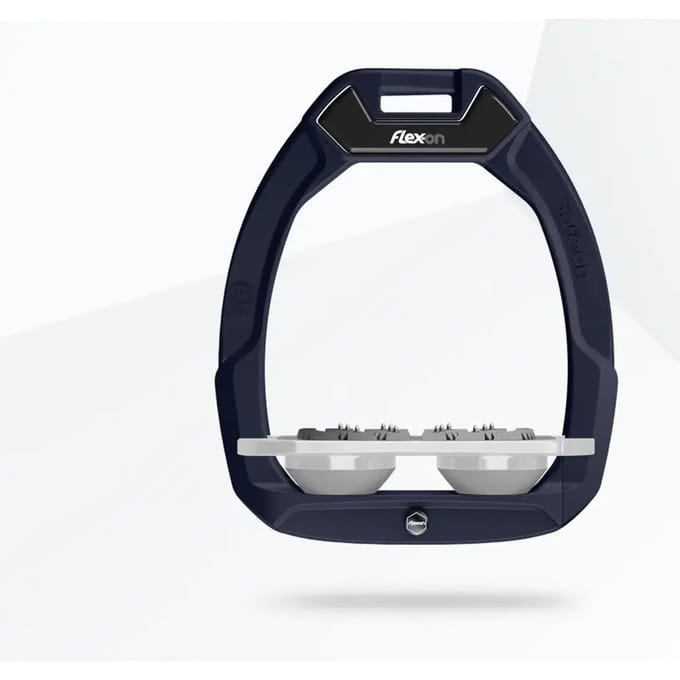 Veiligheidsstijgbeugels Plat Ultra Grip Blauw/Grijs Flex-On Safe-On