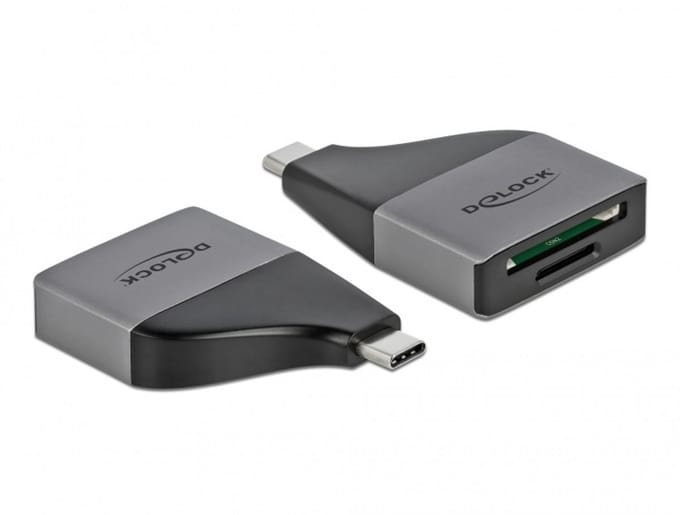 Delock USB Type-C™ Card Reader for SD / MMC + Micro SD memory cards – compact design