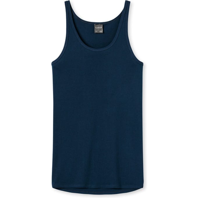 Schiesser Original Feinripp Heren Onderhemd - Navy - Maat M