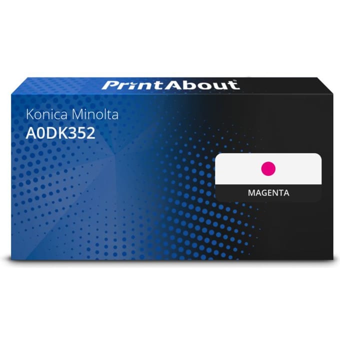 PrintAbout huismerk Toner A0DK352 Magenta Geschikt voor Konica Minolta