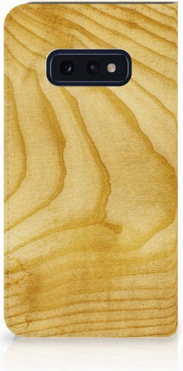 Samsung Galaxy S10e Book Wallet Case Licht Hout