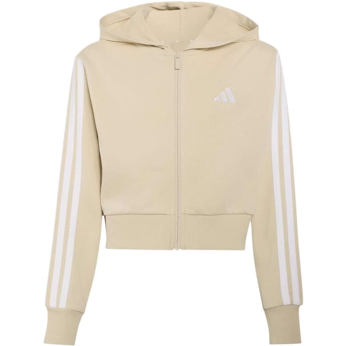 Adidas Essentials Sweatshirt Met Rits Beige 13-14 Years Meisje