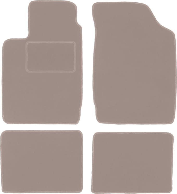 Beige velours matten voor: Renault Thalia I sedan (2000-2010)