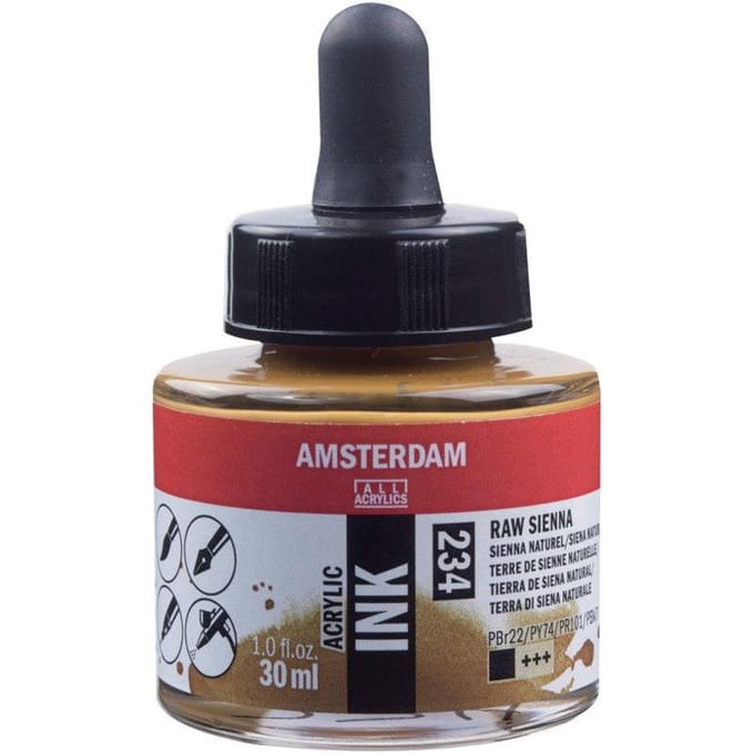Amsterdam Acrylic Ink Fles 30 ml Sienna Naturel 234