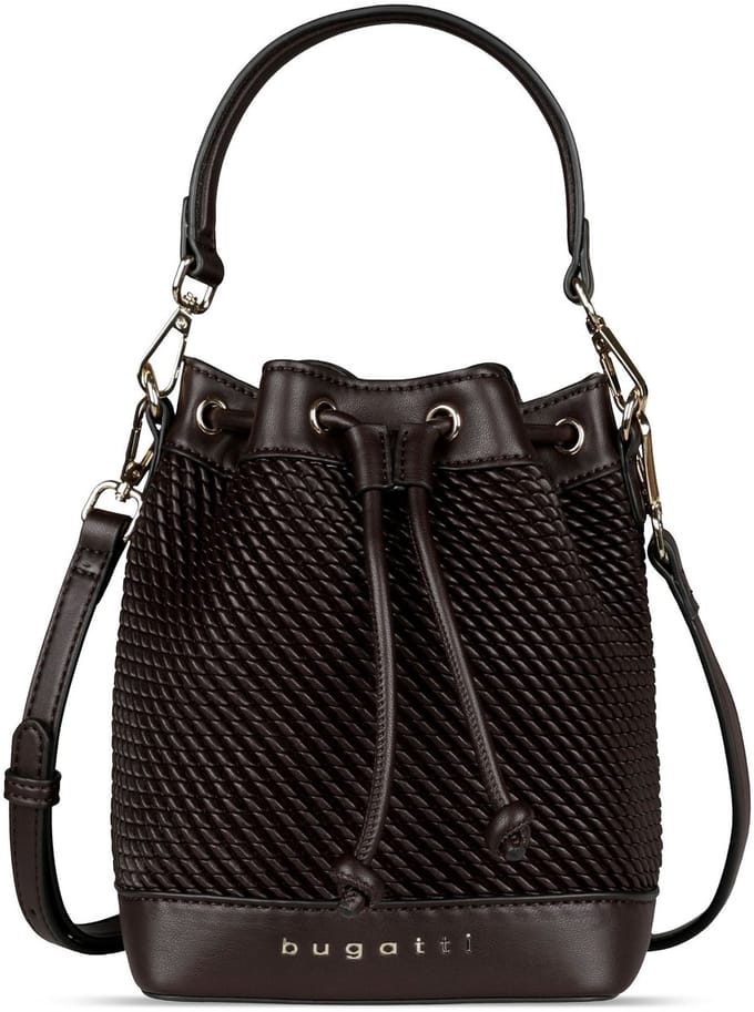 bugatti handtas schoudertas Julice Bucket Bag Brown donkerbruin