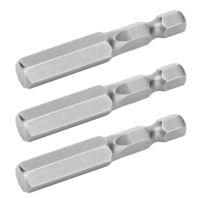 10 Stuks Elektrische Schroevendraaier Bits Geharde Zeskant Dop Magnetisch S2 Legering Staal 8mm 50mm